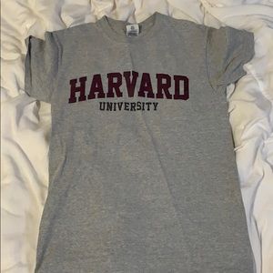A Harvard university T-shirt